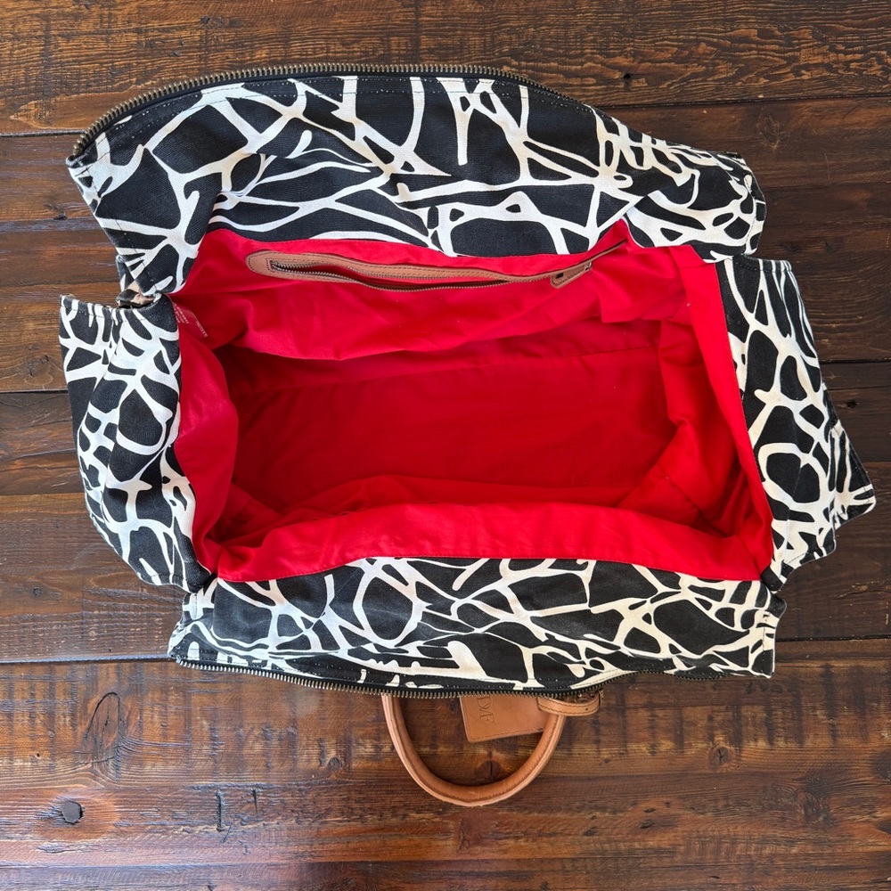 Vintage Diane Von Fürstenberg large canvas weekender/duffel/tote bag - Picture 4 of 12